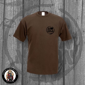 NO LOVE FOR A NATION LOGO T-SHIRT 3XL / brown