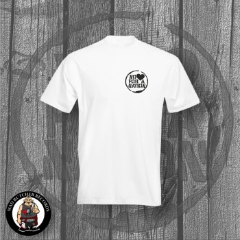 NO LOVE FOR A NATION LOGO T-SHIRT L / WEISS