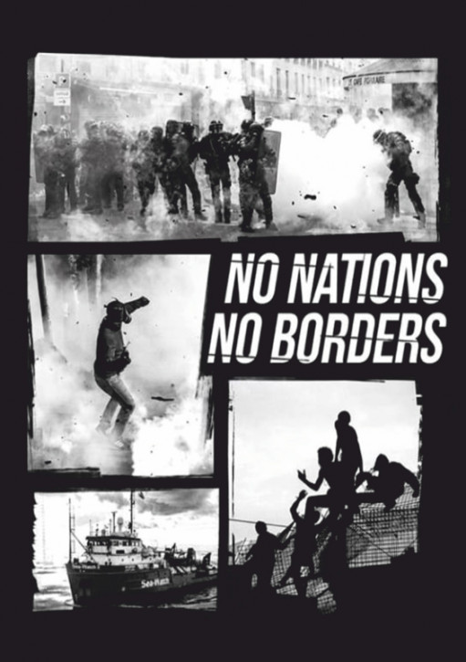 NO NATIONS NO BORDERS STICKER(10 units)