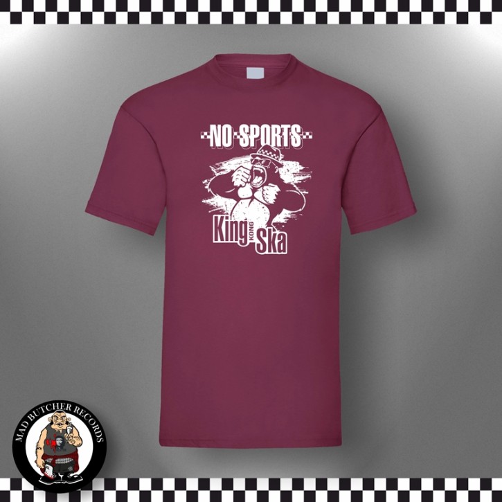 NO SPORTS KING SKA T-SHIRT 5XL / BORDEAUX ROT