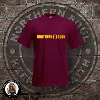 NORTHERN SOUL STRIPE T-SHIRT M / BORDEAUX ROT