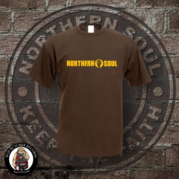NORTHERN SOUL STRIPE T-SHIRT M / BRAUN