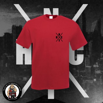 NYHC (NEW YORK HARDCORE) LOGO T-SHIRT M / red