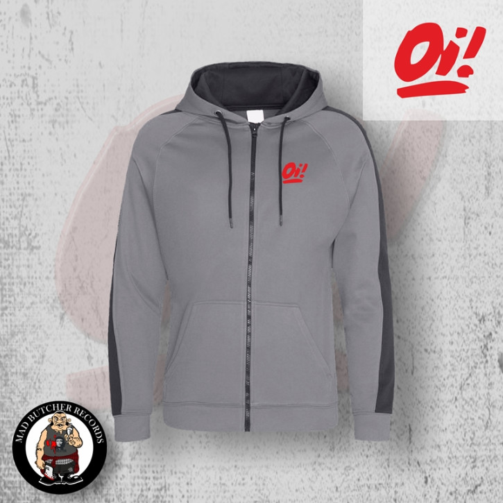 OI! ZOODIE L / grey / RED