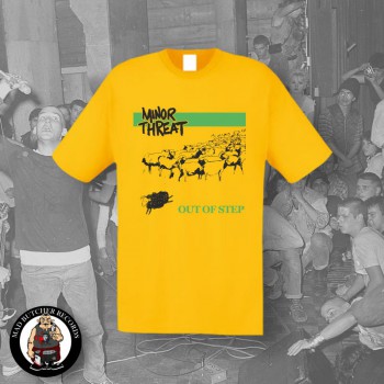 MINOR THREAT OUT OF STEP T-SHIRT XL / GELB