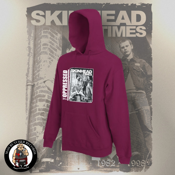 OPPRESSED SKINHEAD TIMES HOOD XL / BORDEAUX RED