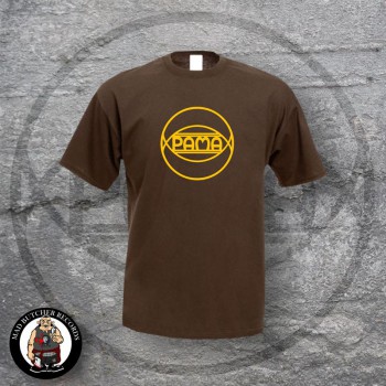 PAMA RECORDS T-SHIRT L / brown