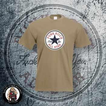 PUNKROCK ALLSTARS T-SHIRT XL / BEIGE