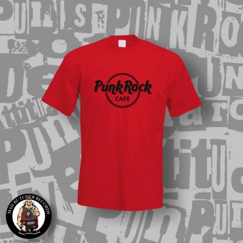 PUNK ROCK CAFÈ T-SHIRT SCHWARZ S / ROT