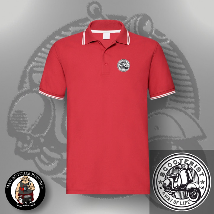 SCOOTERIST A WAY OF LIFE POLO XL / red