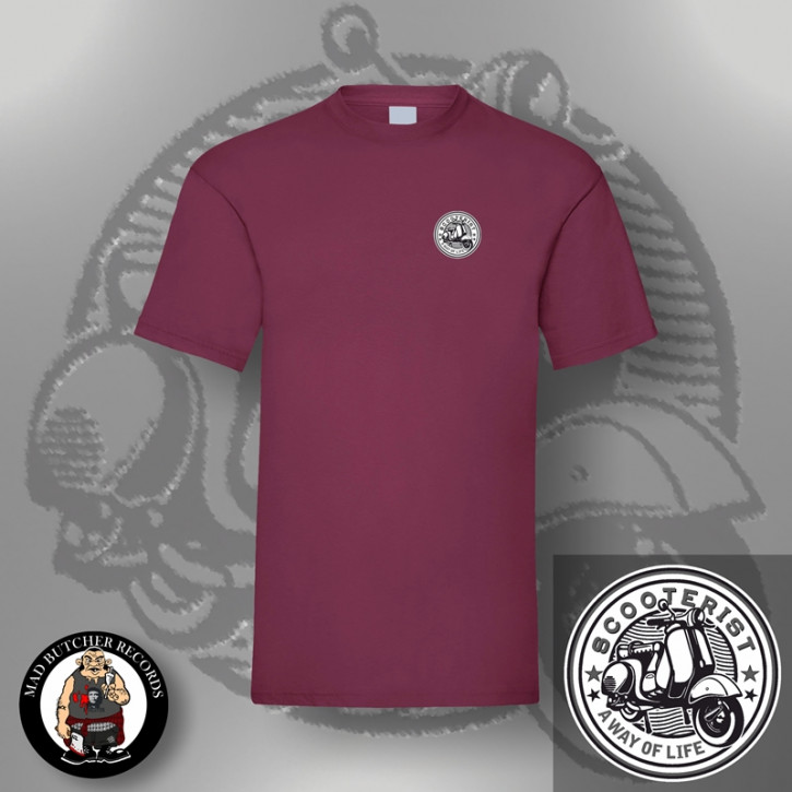 SCOOTERIST A WAY OF LIFE T-SHIRT 3XL / BORDEAUX ROT