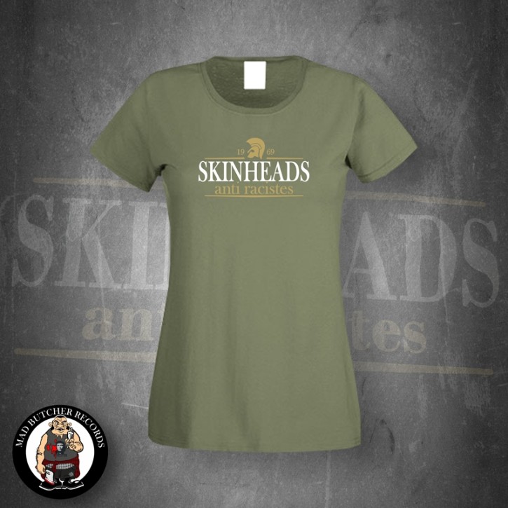 SKINHEADS ANTI RACISTES GIRLIE XL / OLIVE