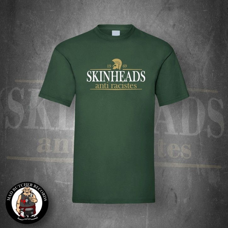 SKINHEADS ANTI RACISTES T-SHIRT 5XL / BOTTLEGREEN