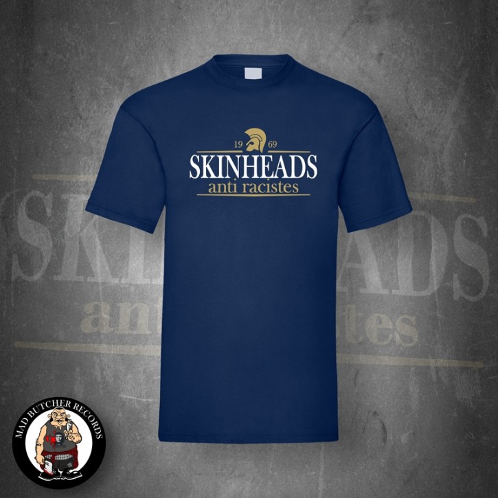 SKINHEADS ANTI RACISTES T-SHIRT M / ROYALBLUE