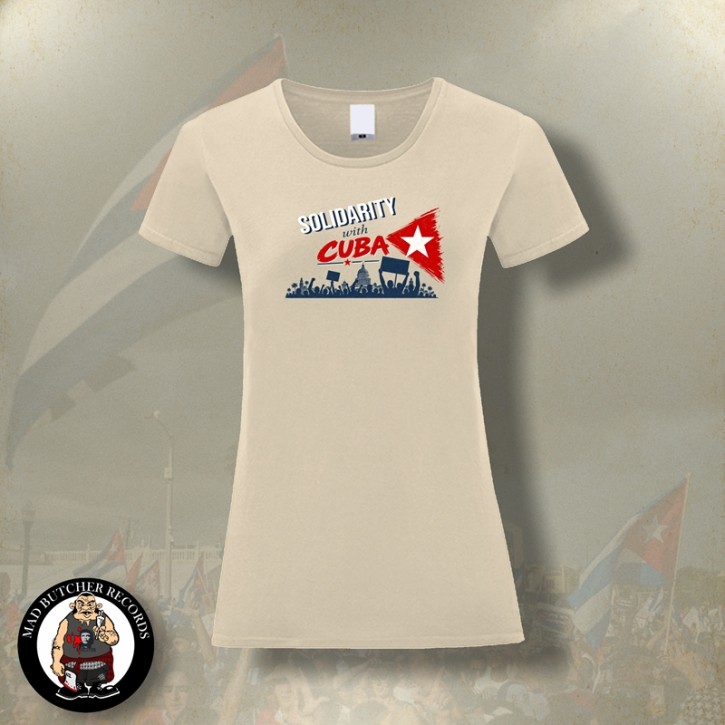 SOLIDARITY WITH CUBA GIRLIE XL / NATURAL