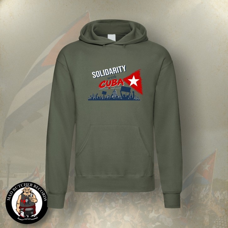 SOLIDARITY WITH CUBA KAPU 3XL / OLIVE