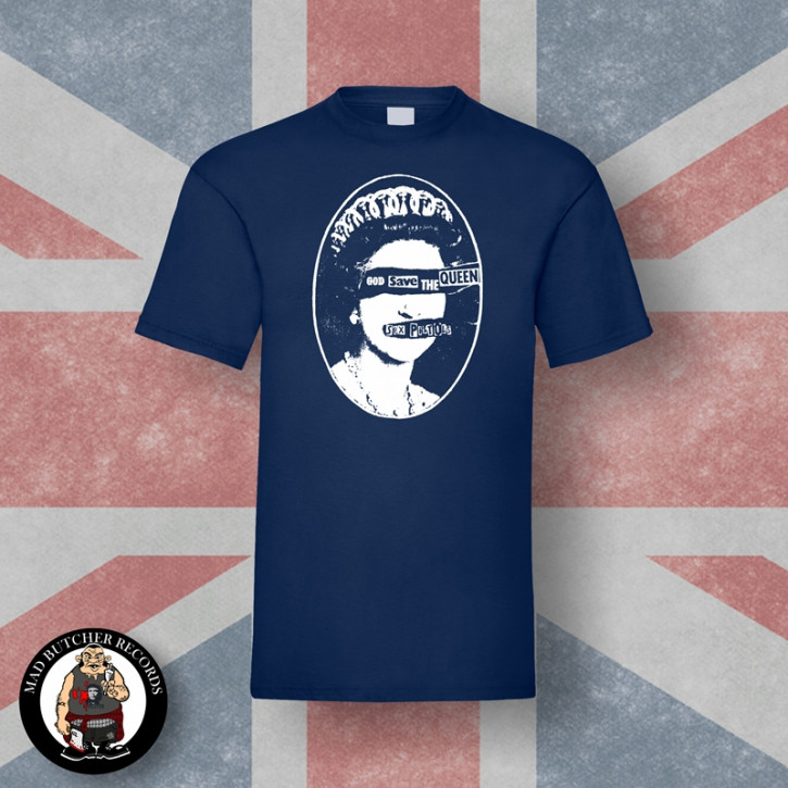 SEX PISTOLS GOD SAVE THE QUEEN T-SHIRT S / NAVY