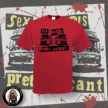 SEX PISTOLS PRETTY VACANT T-SHIRT L / BRICKRED