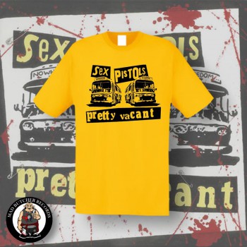 SEX PISTOLS PRETTY VACANT T-SHIRT XXL / yellow
