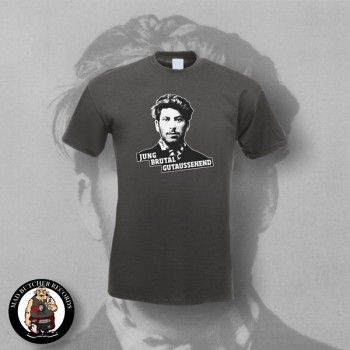 JUNG BRUTAL GUTAUSSEHEND T-SHIRT XXL / DUNKELGRAU