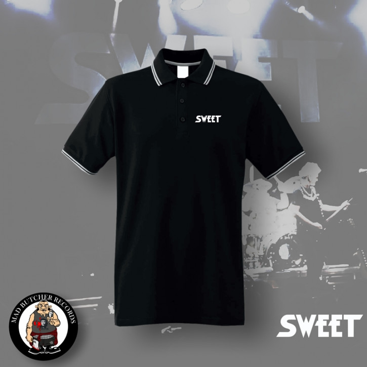 THE SWEET SCHRIFT POLO SCHWARZ / M