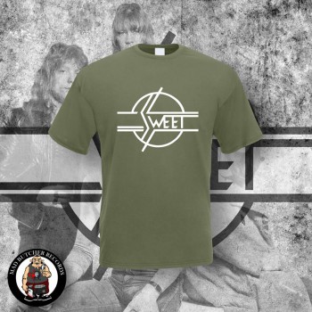 THE SWEET LOGO T-SHIRT M / OLIVE / WEISS
