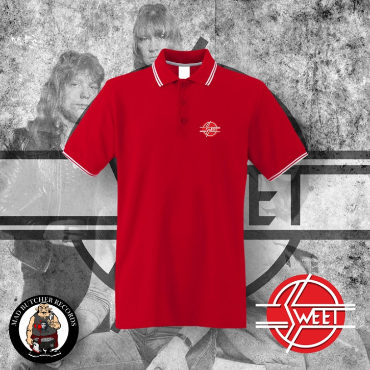 THE SWEET LOGO POLO M / red