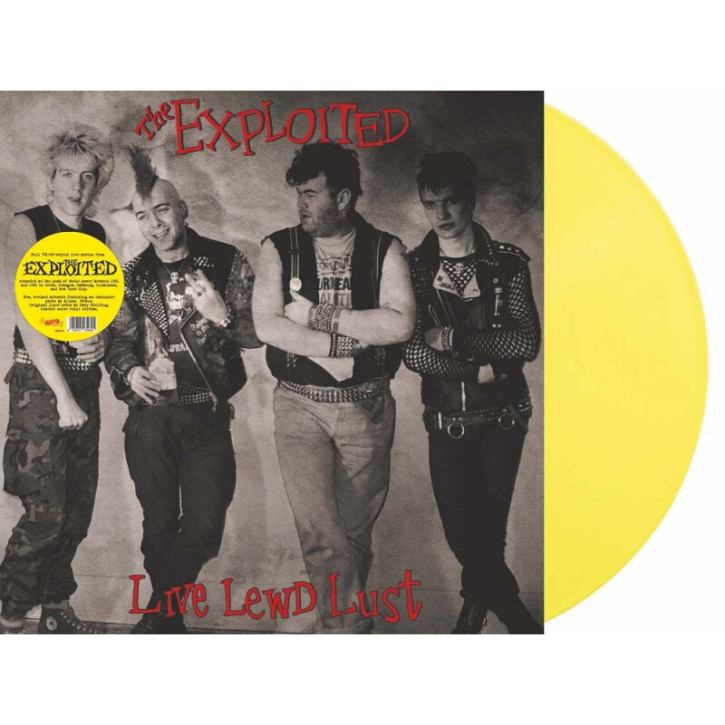 Exploited Live Lewd Lust Yellow Vinyl Edtion LP