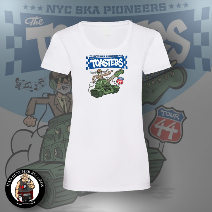 TOASTERS TWO TONE ARMY GIRLIE XL / WEISS