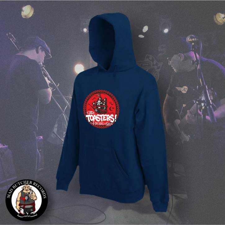 THE TOASTERS 4 DECADES IN SKA RED HOOD XL / navy