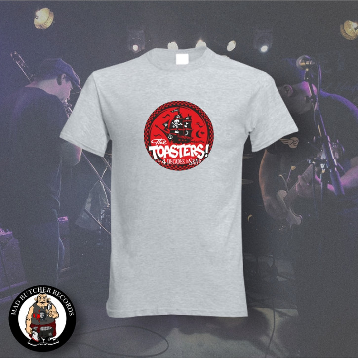 THE TOASTERS 4 DECADES IN SKA RED T-SHIRT 3XL / grey