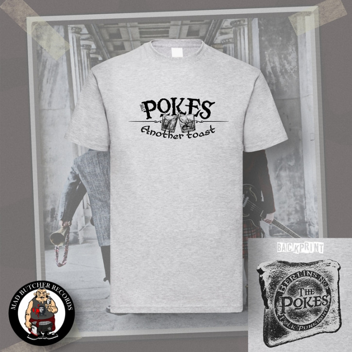 THE POKES ANOTHER TOAST T-SHIRT grey / 5XL