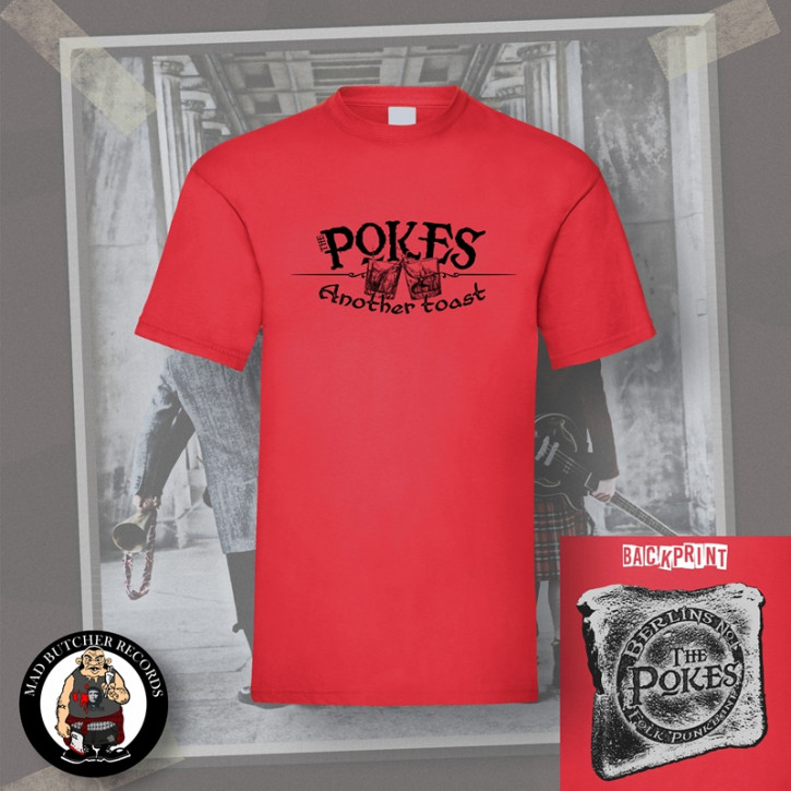 THE POKES ANOTHER TOAST T-SHIRT L / red
