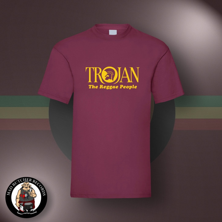 TROJAN REGGAE PEOPLE T-SHIRT 3XL / BORDEAUX RED