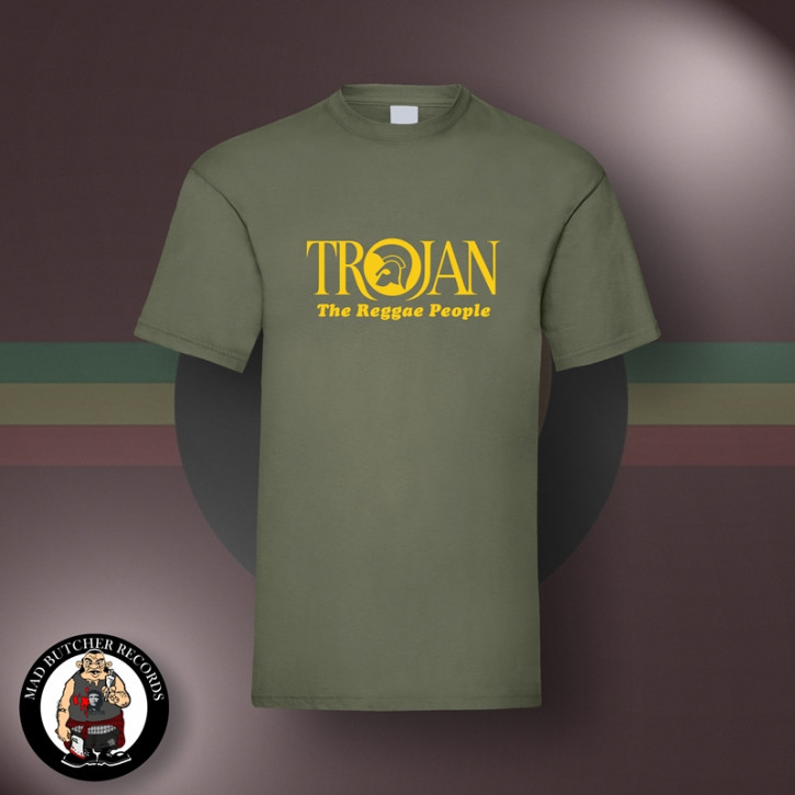 TROJAN REGGAE PEOPLE T-SHIRT S / OLIVE