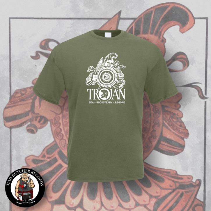 TROJAN WARRIOR T-SHIRT L / OLIVE