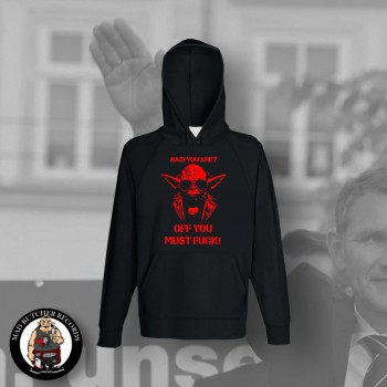 NAZI YOU ARE? OFF YOU MUST FUCK HOOD red / 5XL